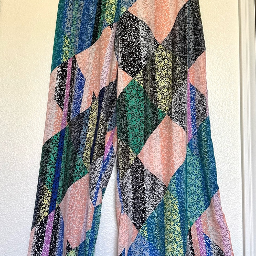 Bar Iii Multicolored Geometric Pattern Palazzo Pa… - image 4